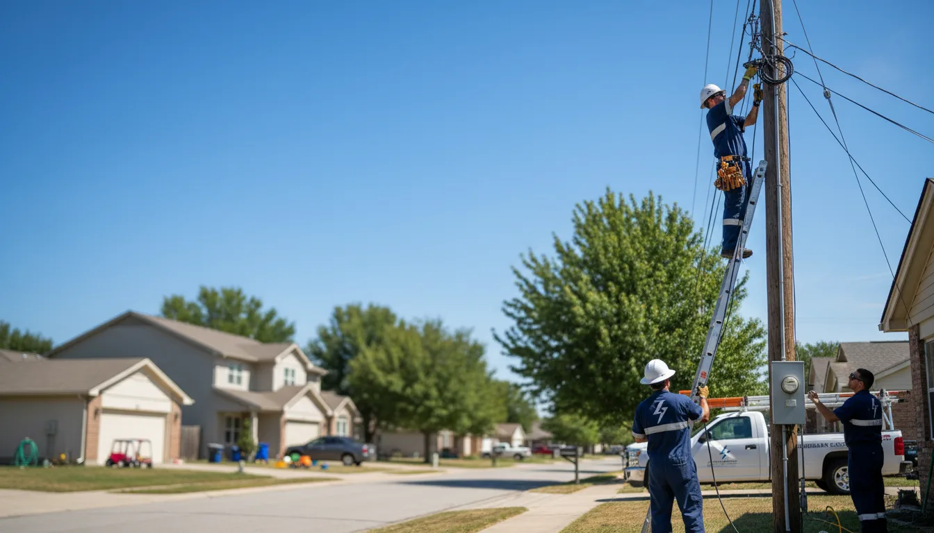 Residential electrician providing installation services in Aurora, SD